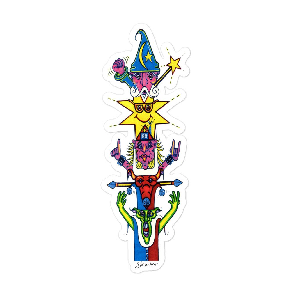 Wizard Totem / Totemz / Stickerz - ScizoArt