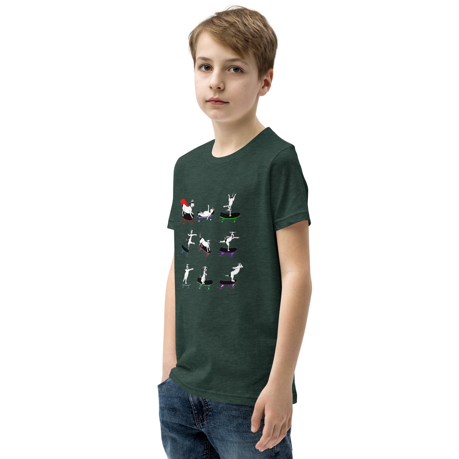 youth-staple-tee-heather-forest-left-front-6a274f98e101e.jpg