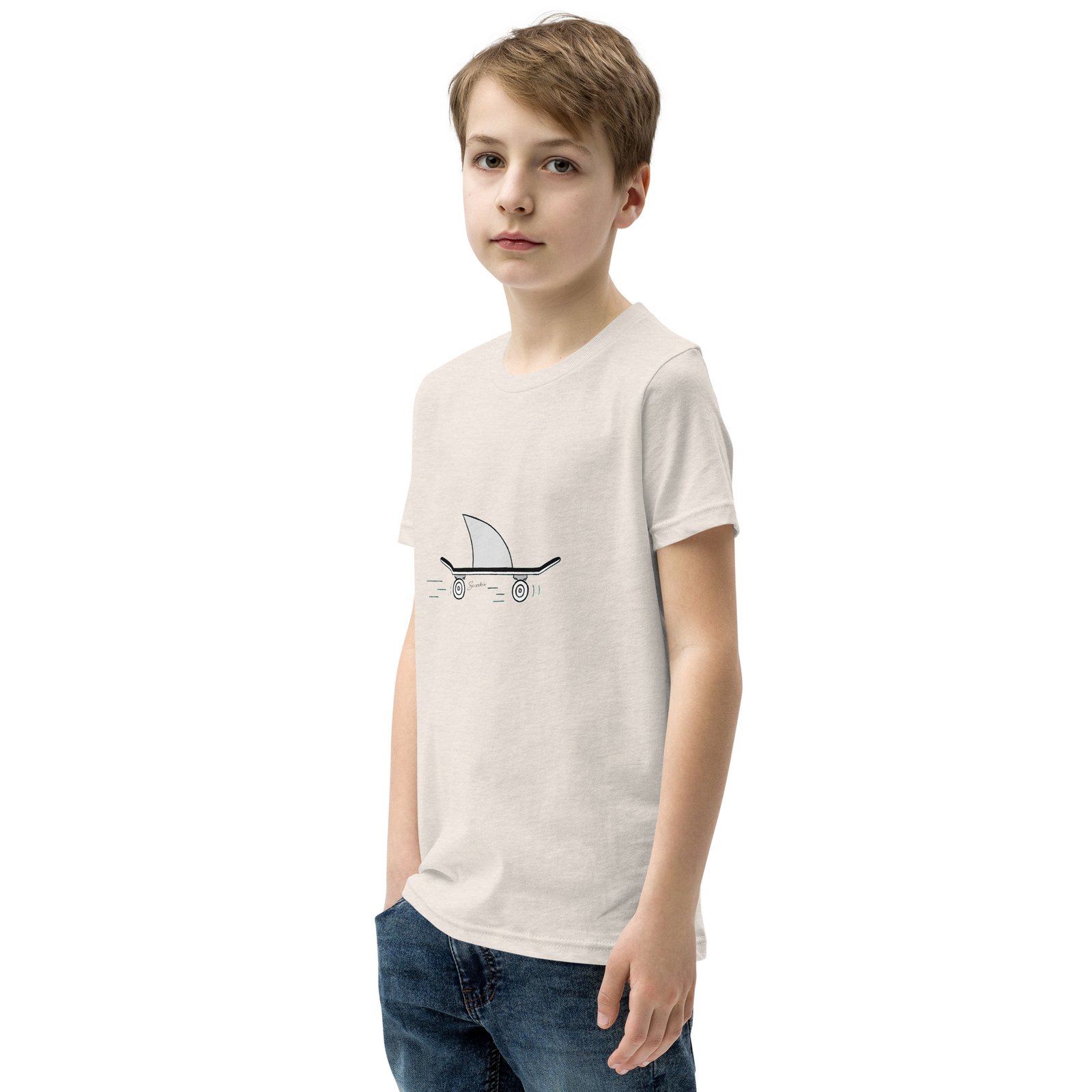 youth-staple-tee-heather-dust-left-front-6a6e60b57d4cd.jpg