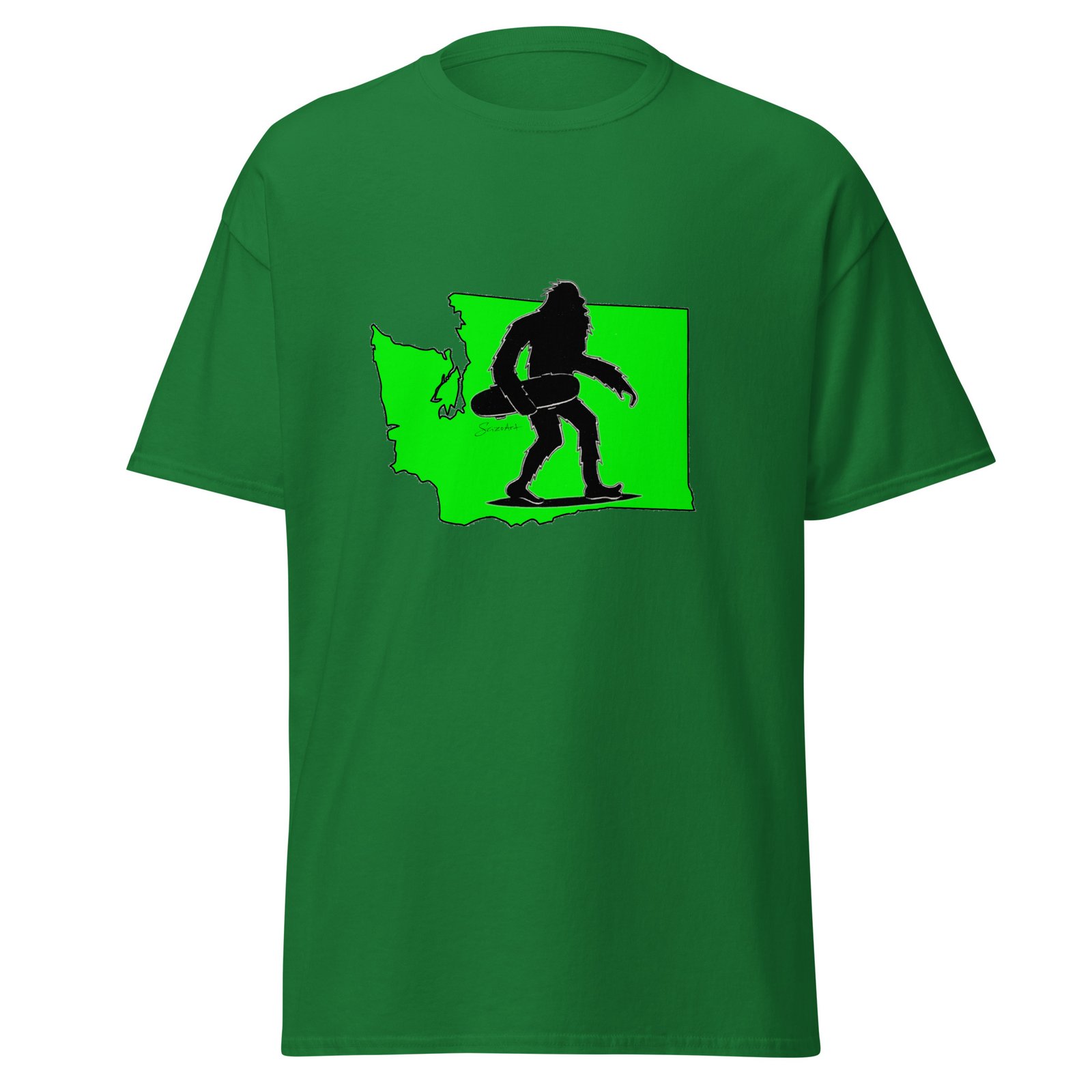 unisex-classic-tee-turf-green-front-6abee19e2eec5.jpg